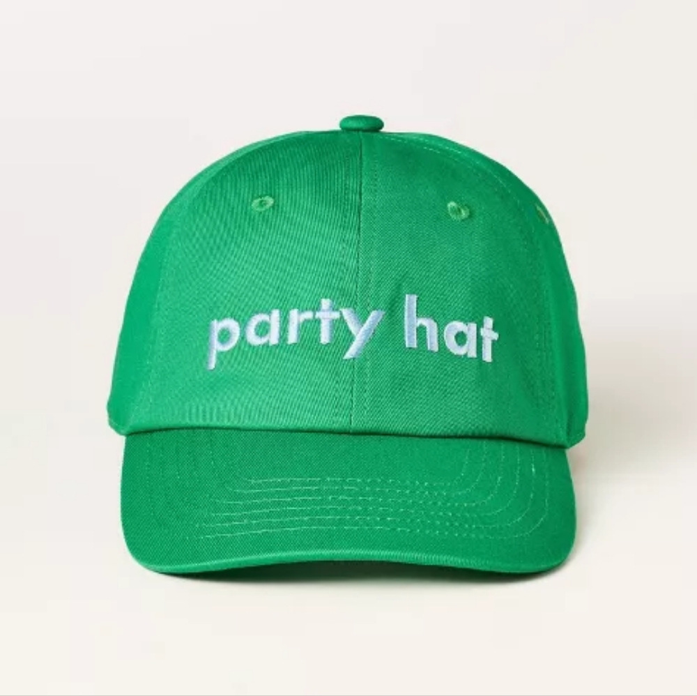 Kate Spade Women's Party Baseball Hat 100% Cotton NWT